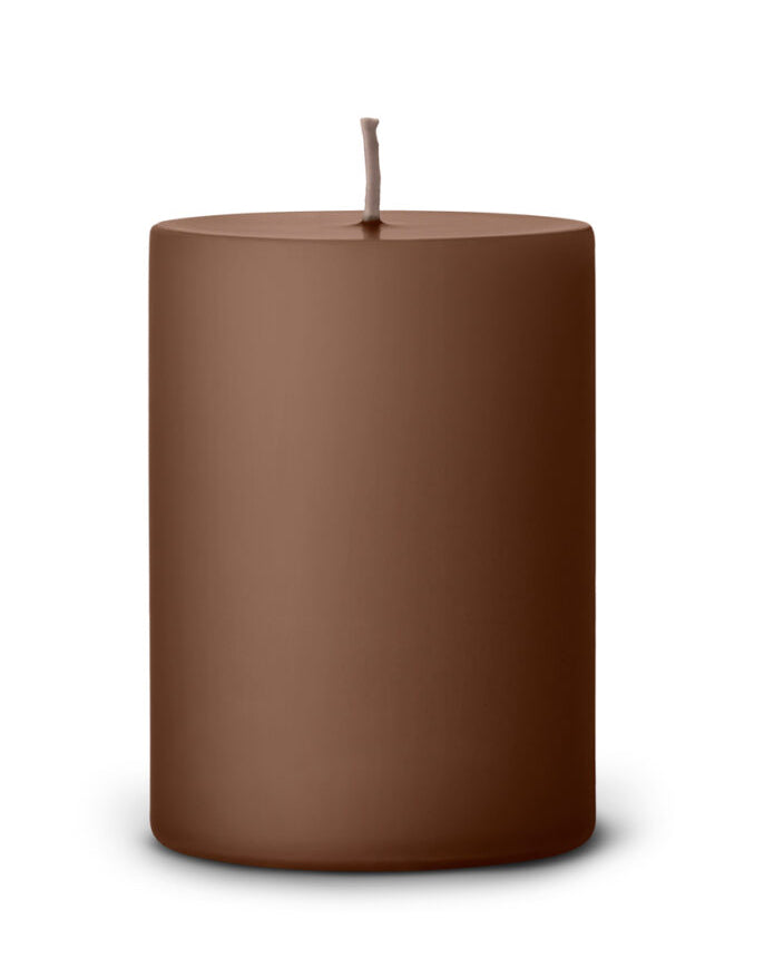 Hazelnut Pillar Candle - 20cm