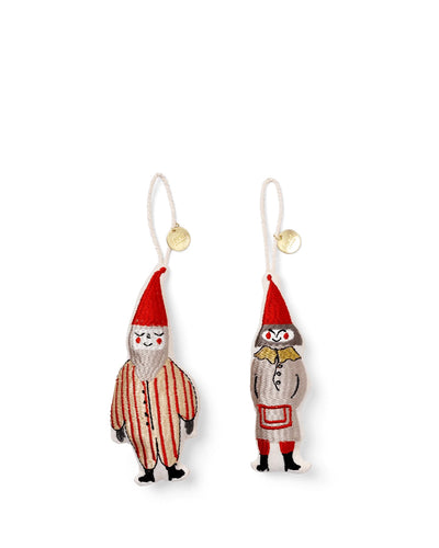 Tree Decoration - Pair of Elves, Set of 2 