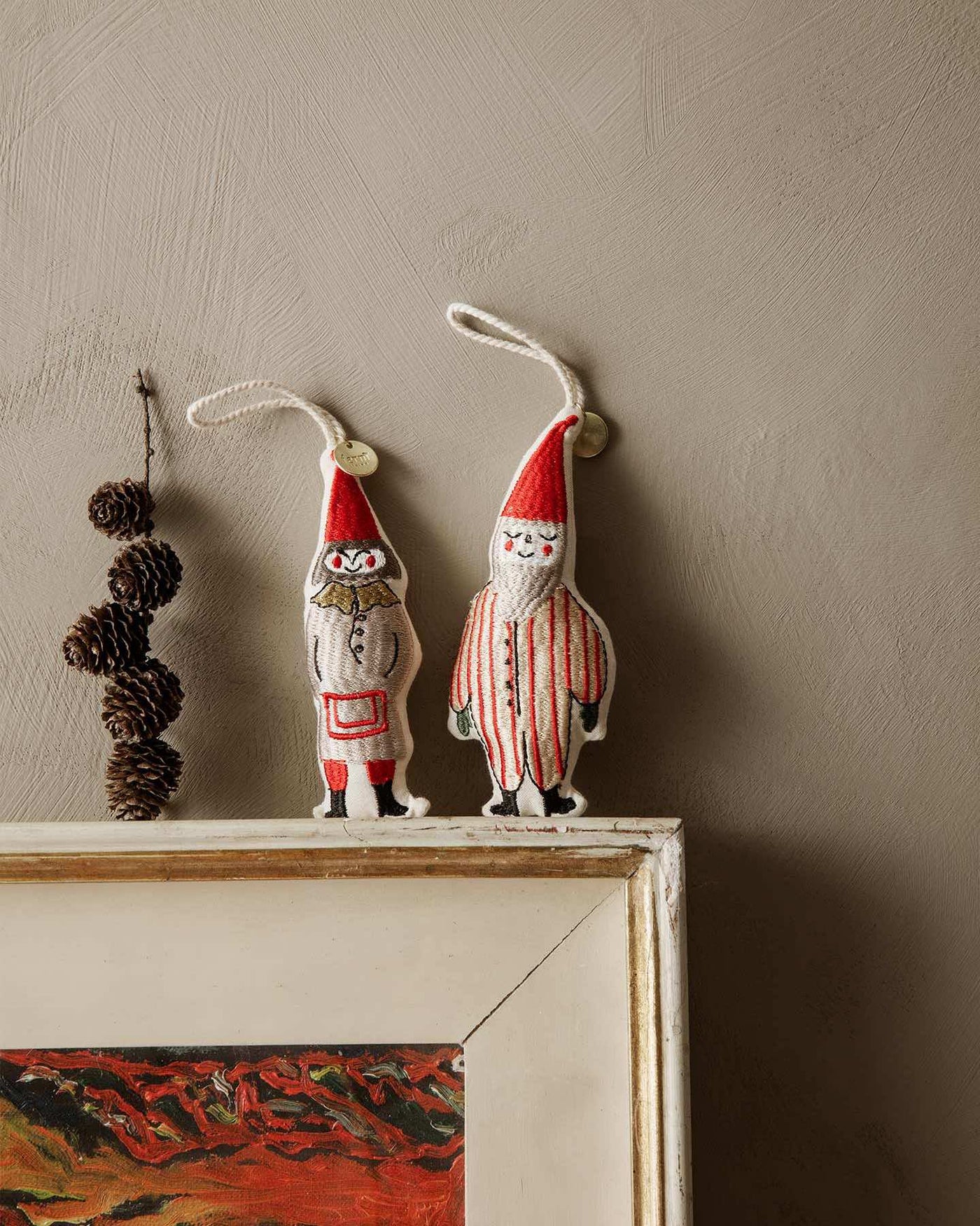 Tree Decoration - Pair of Elves, Set of 2 