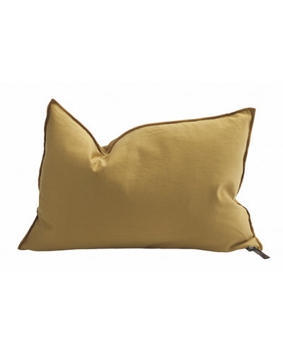 Coussin Vice Versa Satin Mimi Ocre, Maison de Vacances