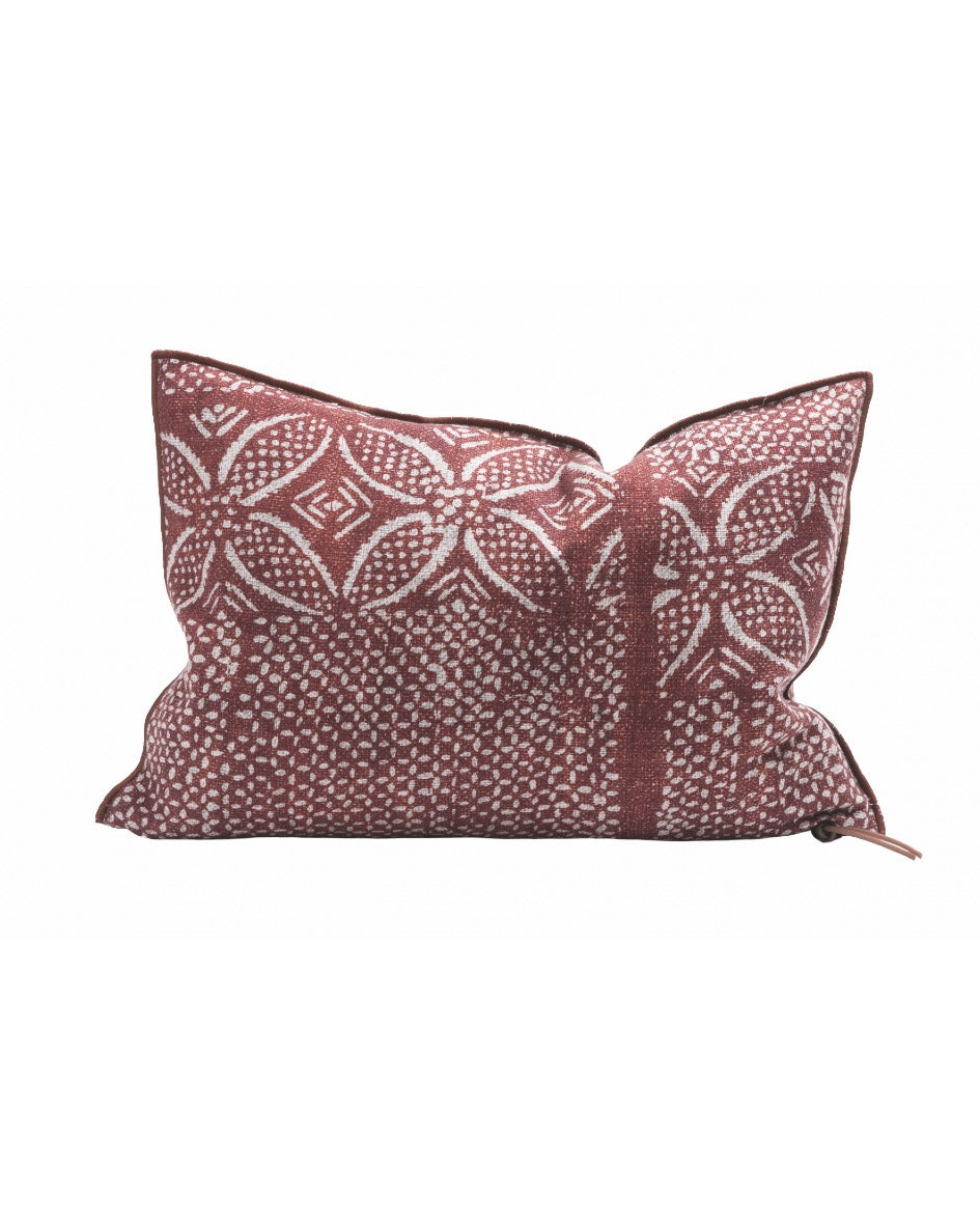 Coussin Vice Versa Toile In & Outdoor Bogolan, Argile, Maison de Vacances