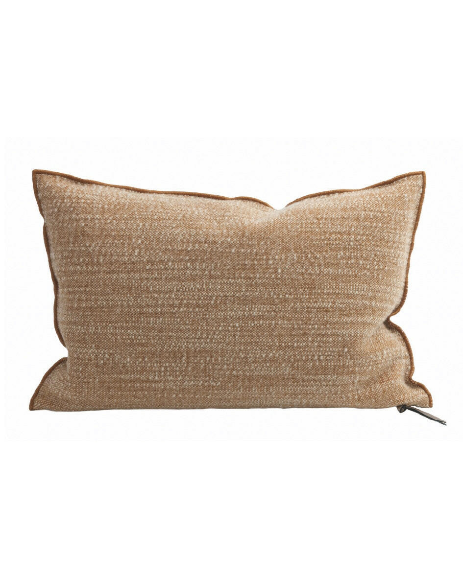 Coussin Vice Versa Toile de Berger Terracotta Givré, Maison de Vacances