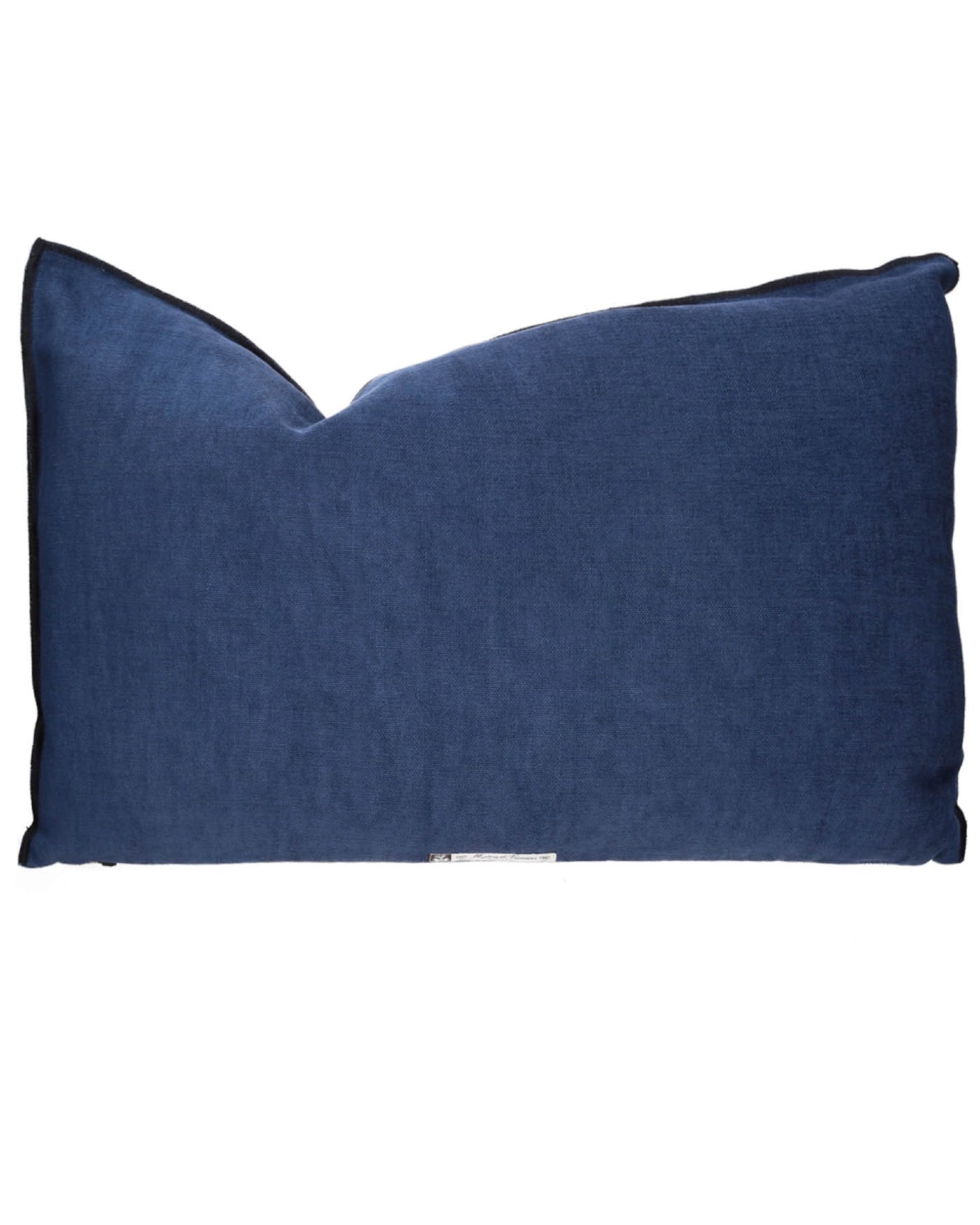 Vice Versa Black Line Chenille Soft Washed Cushion, Indigo / Bourdon Indigo