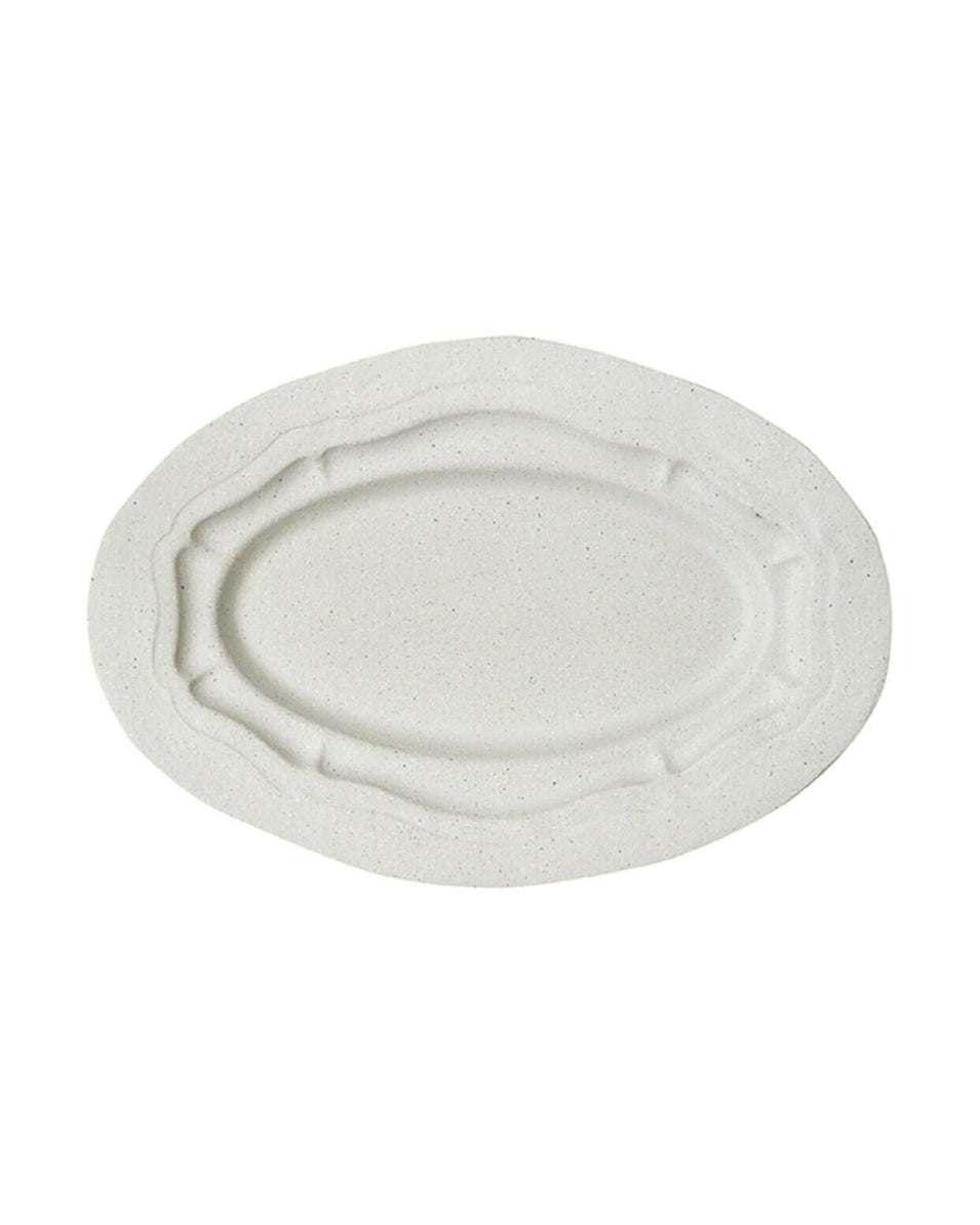 Oval Dish L Refectory Sand Matt 