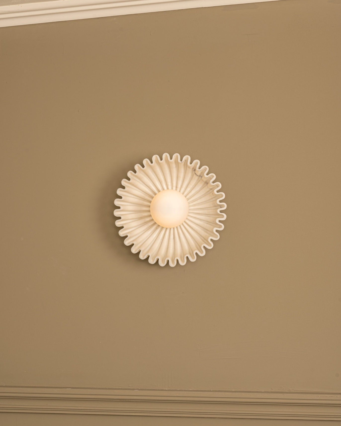 Ecru Ceramic Wall Lamp, Ostro