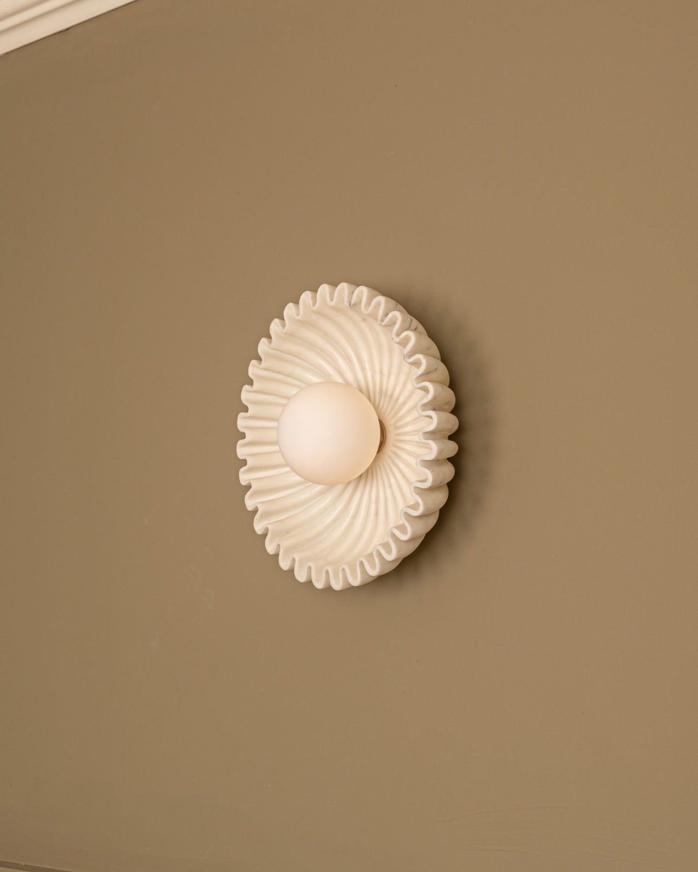 Ecru Ceramic Wall Lamp, Ostro