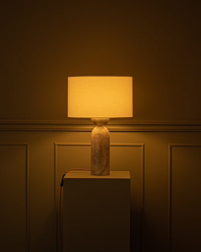 Lampe de table, Peona Tobacco Alabaster