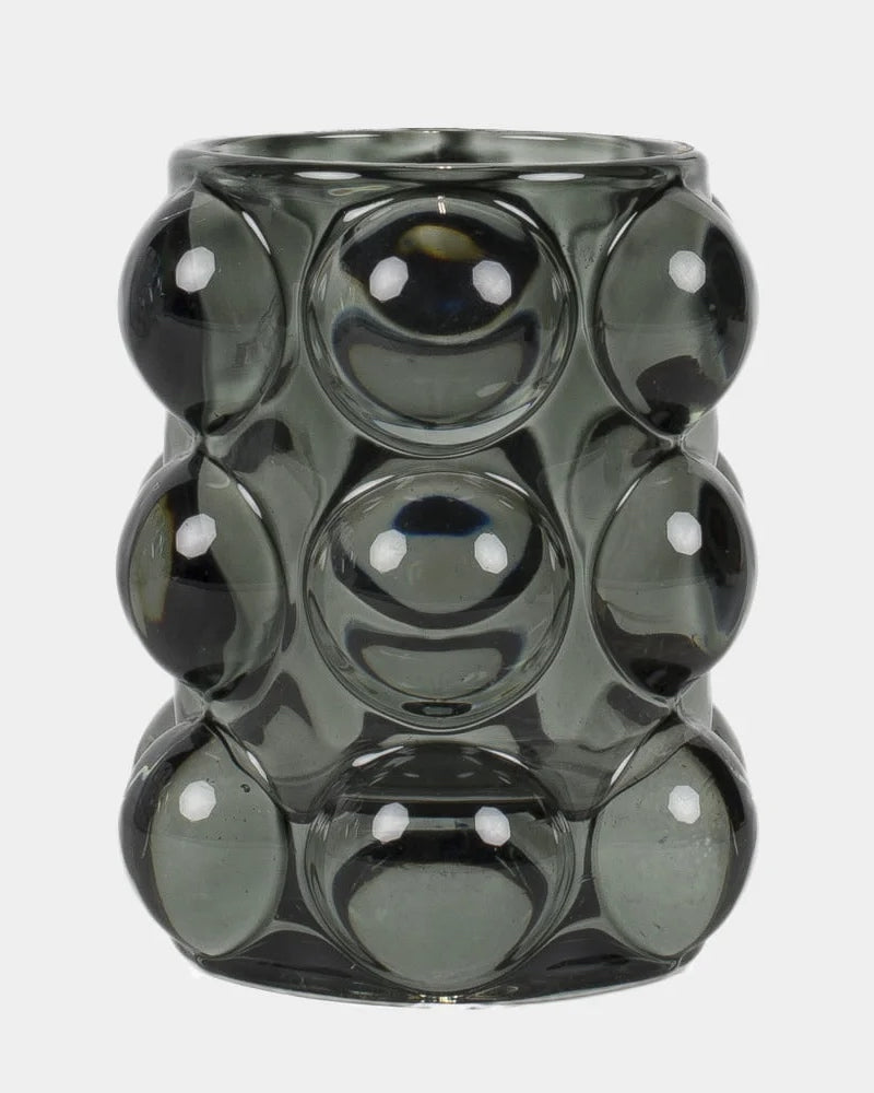 Bubbla Grey Tealight Holder 10cm