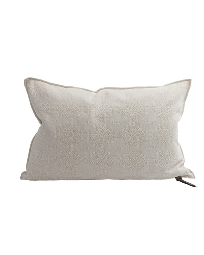 Coussin Vice Versa Jacquard Stone Washed Kilim, Fior Di Latte, Maison de Vacances