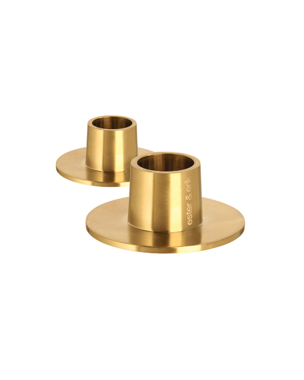 Gold Matt Candle Holder – Medium